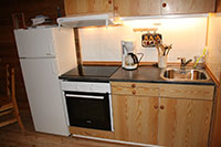 Kitchen in cabin 4, 5 and 6